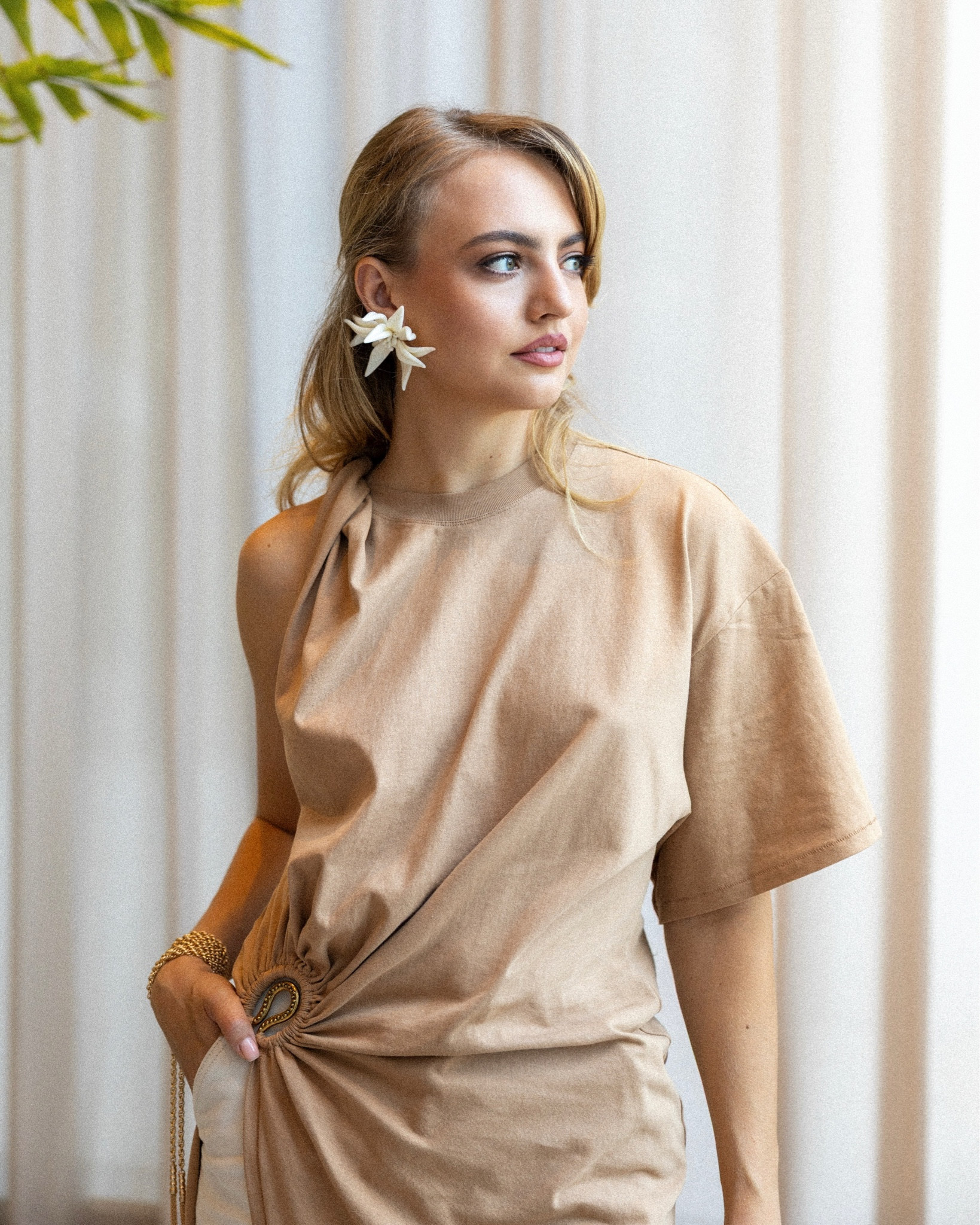 Soft neutrals, strong energy. A little structure, a little drape — always in balance.

#LTKSummerEdit