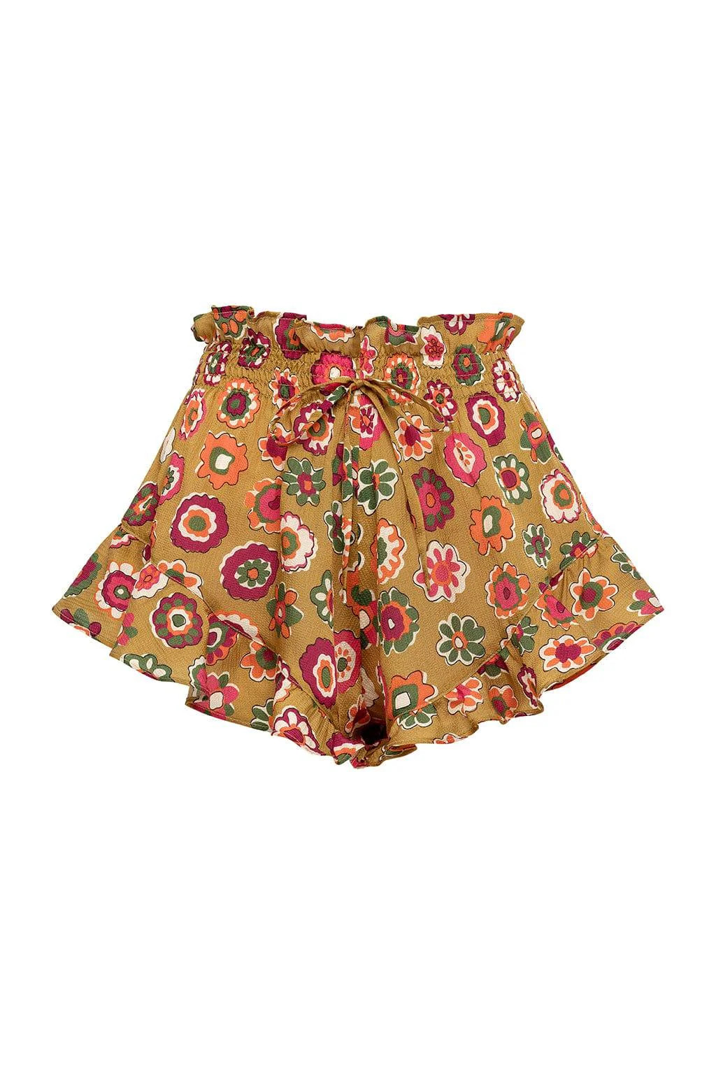 Mazzy Floral Silk Boho Short | Montce