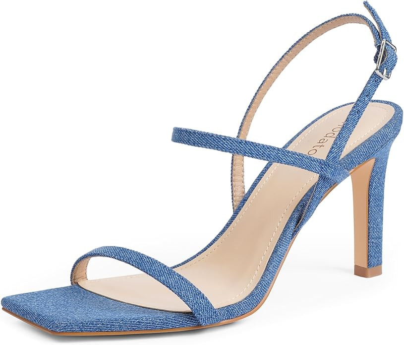 Modatope Womens Sandals Open Toe Strappy Sandals Ankle Strap High Heel Sandals for Women | Amazon (US)