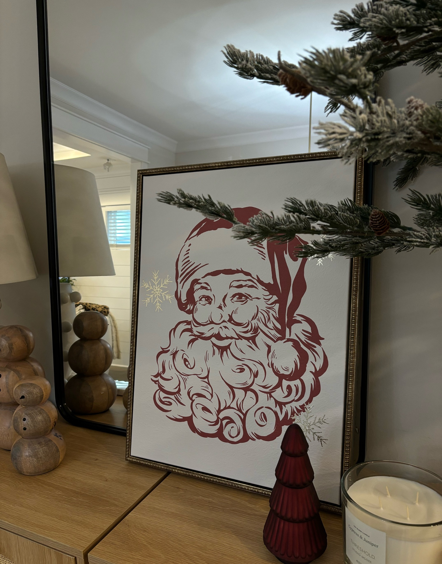 Just got this Santa art from Walmart & it’s adorable!! 

#LTKHome #LTKCyberWeek #LTKHoliday