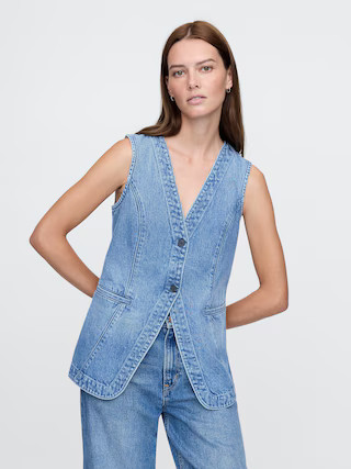 Longline Denim Vest | Gap (US)