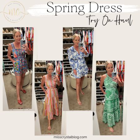 Spring dress try on haul. Vacation outfits. Travel looks. Graduation dress. Mother’s Day dress. 

#LTKparties #LTKtravel #LTKover40