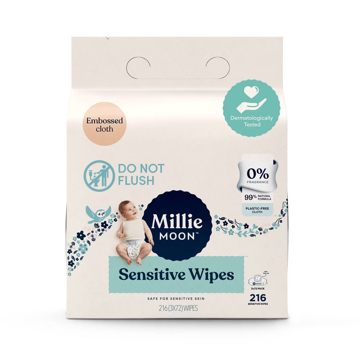 Millie Moon Sensitive Wipes (Select Count) | Target