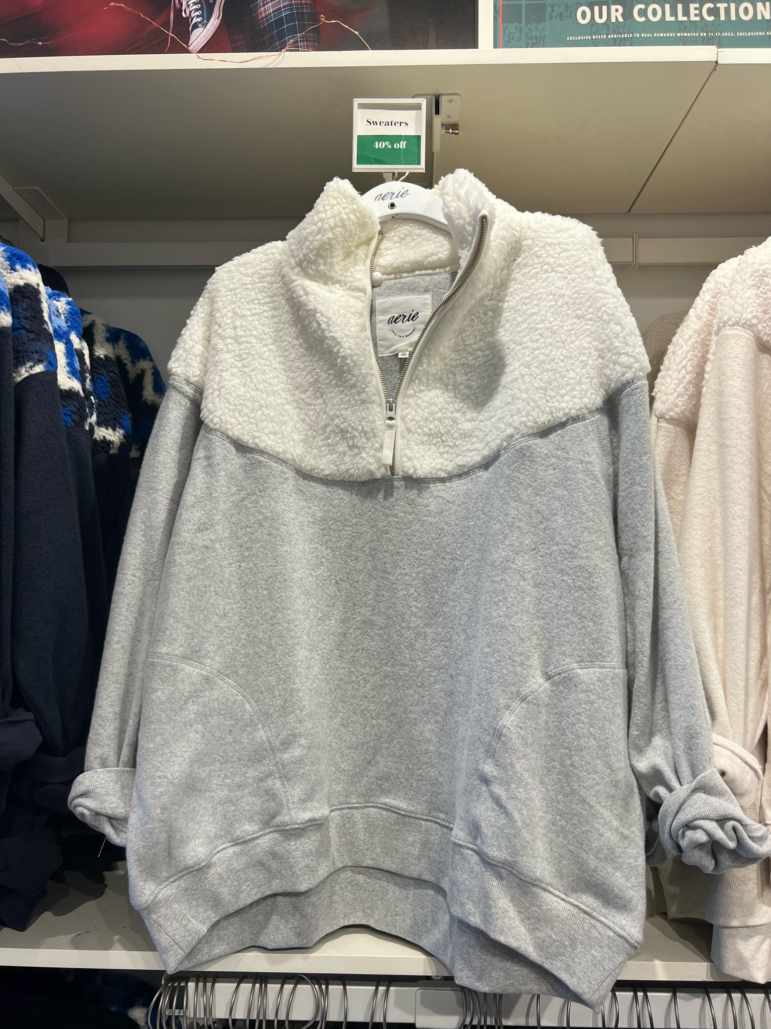Half zip oversized sweatshirt! Fuzzy cozy and oh so soft! 

#LTKGiftGuide #LTKsalealert #LTKstyletip
