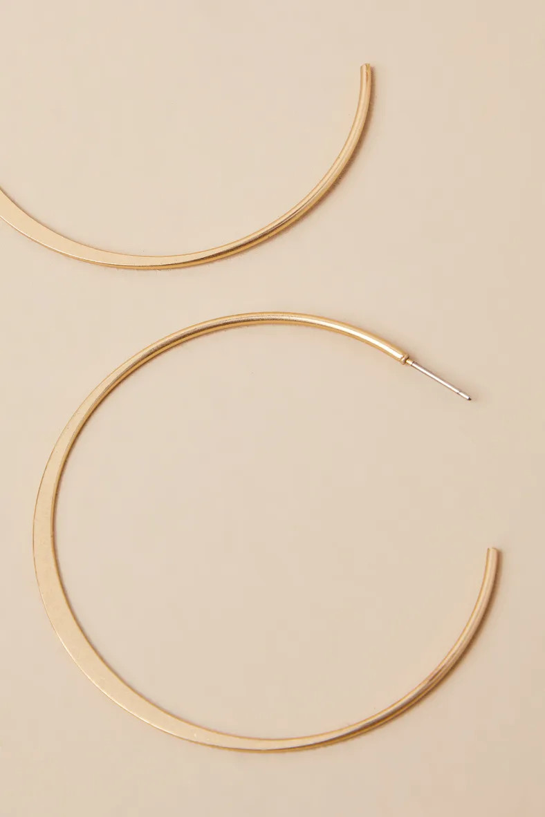 Alter Ego Gold Hoop Earrings | Lulus