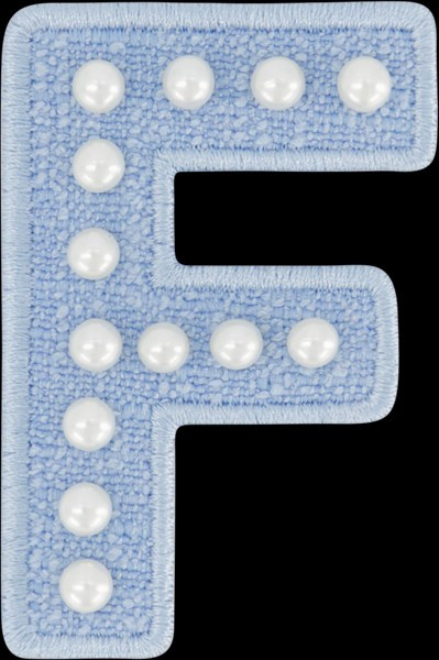 Blue Pearl Letter Patch | Stoney Clover Lane