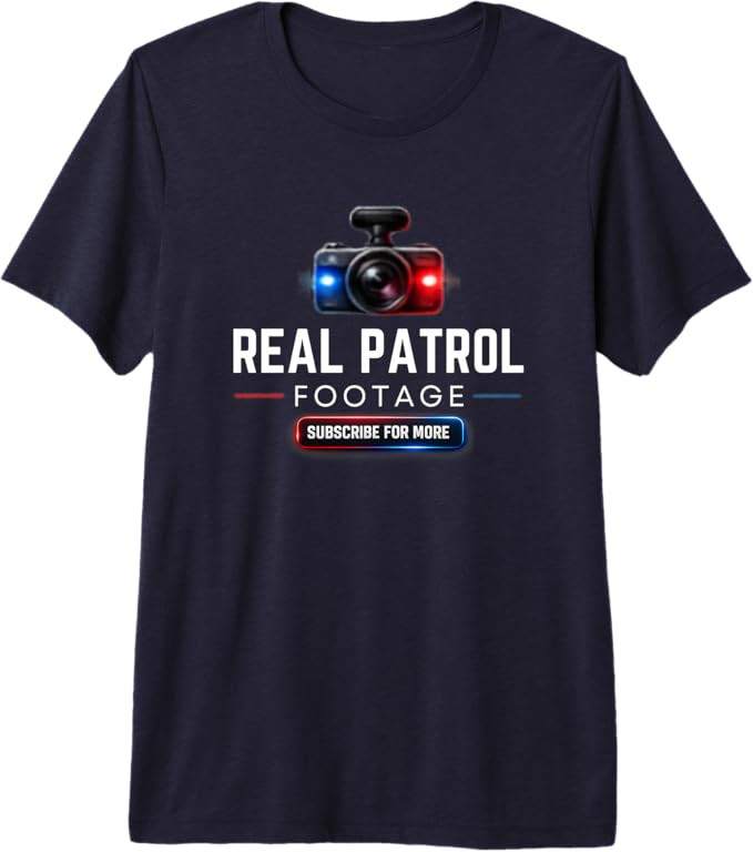Real Patrol Footage Dash Cam Graphic Premium Tri-Blend T-Shirt | Amazon (US)