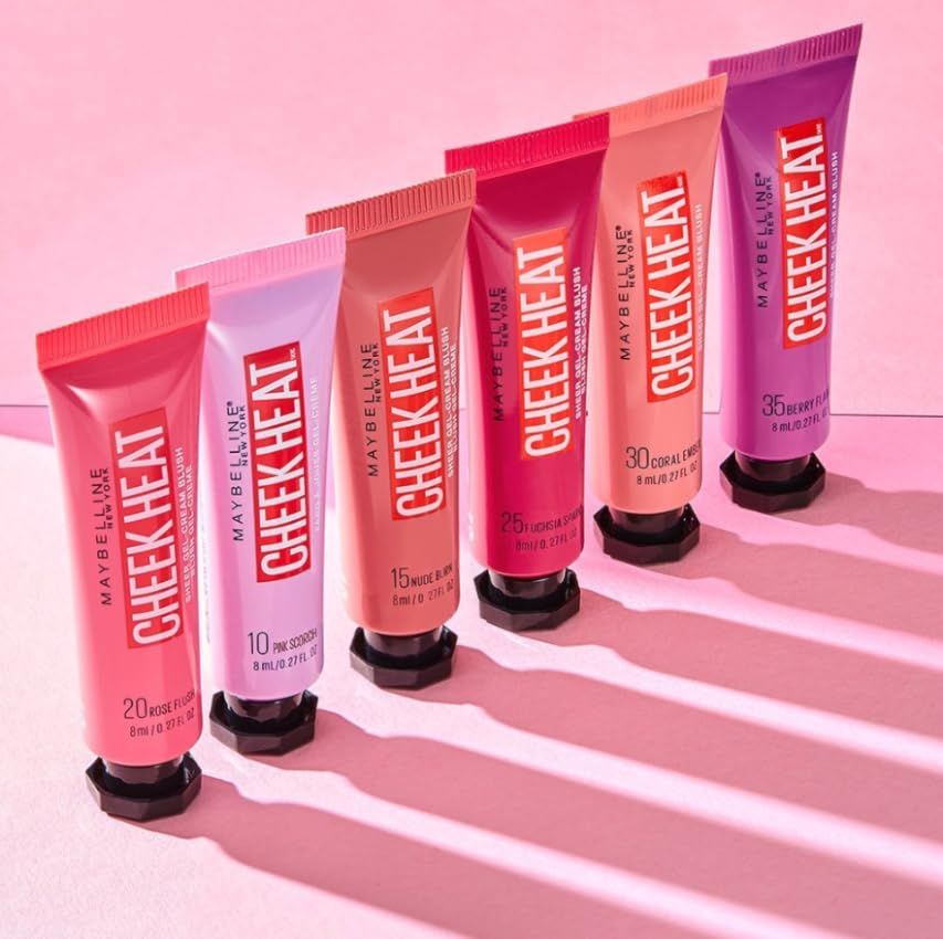 Maybelline Cheek Heat Gel-Cream Blush Makeup, Lightweight, Breathable Feel, Sheer Flush Of Color, Na | Amazon (US)