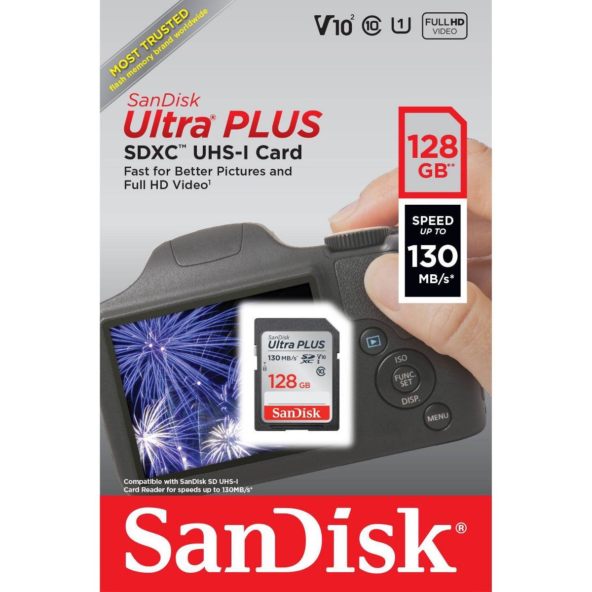 SanDisk Ultra PLUS 128GB SD Card | Target
