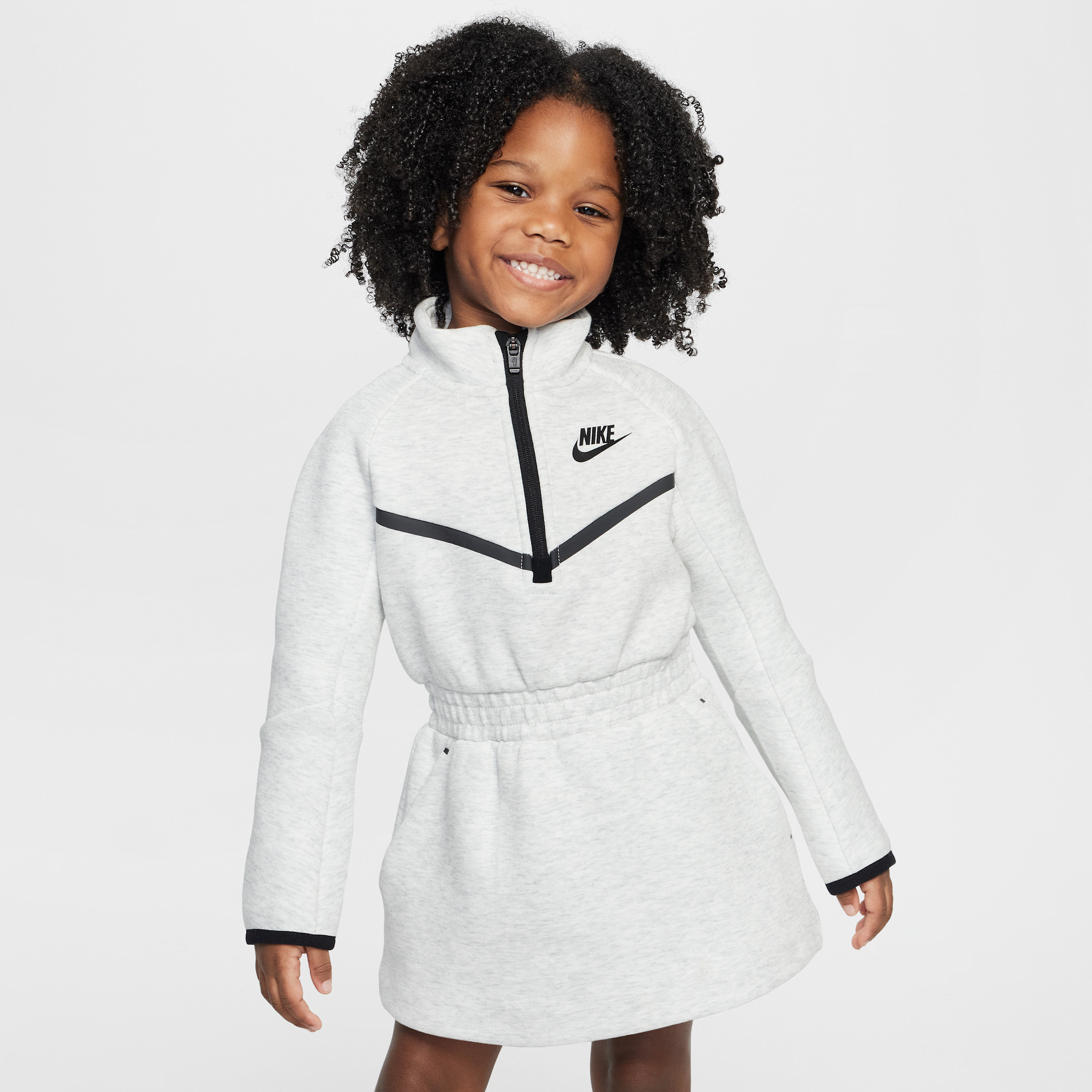 Nike Tech Fleece Toddler Dress in Grey | 26M883-GGP | Nike (US)