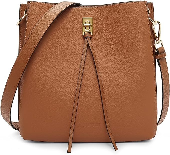BOSTANTEN Women Handbags Leather Designer Tote Purses Lady Crossbody Bucket Shoulder Hobo Bags fo... | Amazon (US)