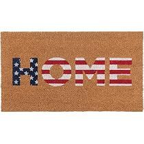 KAF Home American Flag Patriotic Coir Doormat with Heavy-Duty, Weather Resistant, Non-Slip PVC Ba... | Amazon (US)