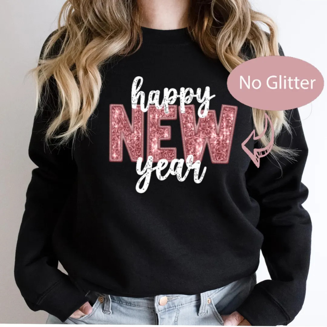Happy New Year Sweatshirt: Festive Holiday Celebration Crewneck | Etsy (US)