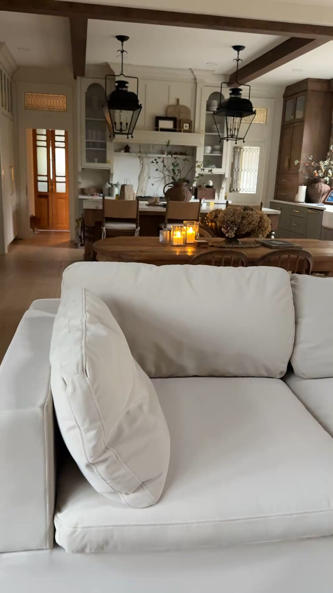 Our 122” L sectional sofa is 40% RIGHT NOW PLUS FREE WHITE GLOVE DELIVERY!!!!!!! I’m actually so jealous 😩 but it’s still worth every penny we paid at full price. Ours is the box cushion in Performance Velvet and in the color Almond. Do not let the color of the listing fool you. It is NOT yellow. It’s perfectly almond and perfectly cozy comfy while still providing support!!!!!! My husband is 6’1 and fits comfortably. We also purchased an extra ottoman.

#LTKHome