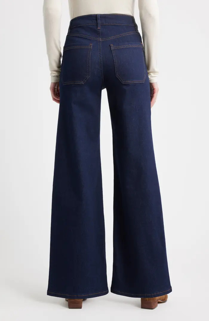 Le Slim Palazzo Patch Pocket High Waist Wide Leg Jeans | Nordstrom