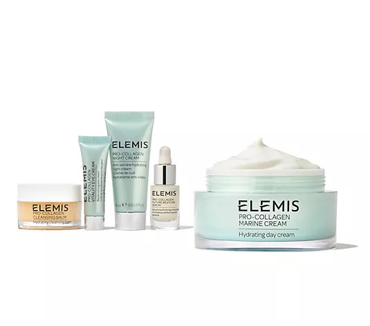 ELEMIS Super-Size Pro-Collagen Marine Cream & 4-Pc Travel set | QVC