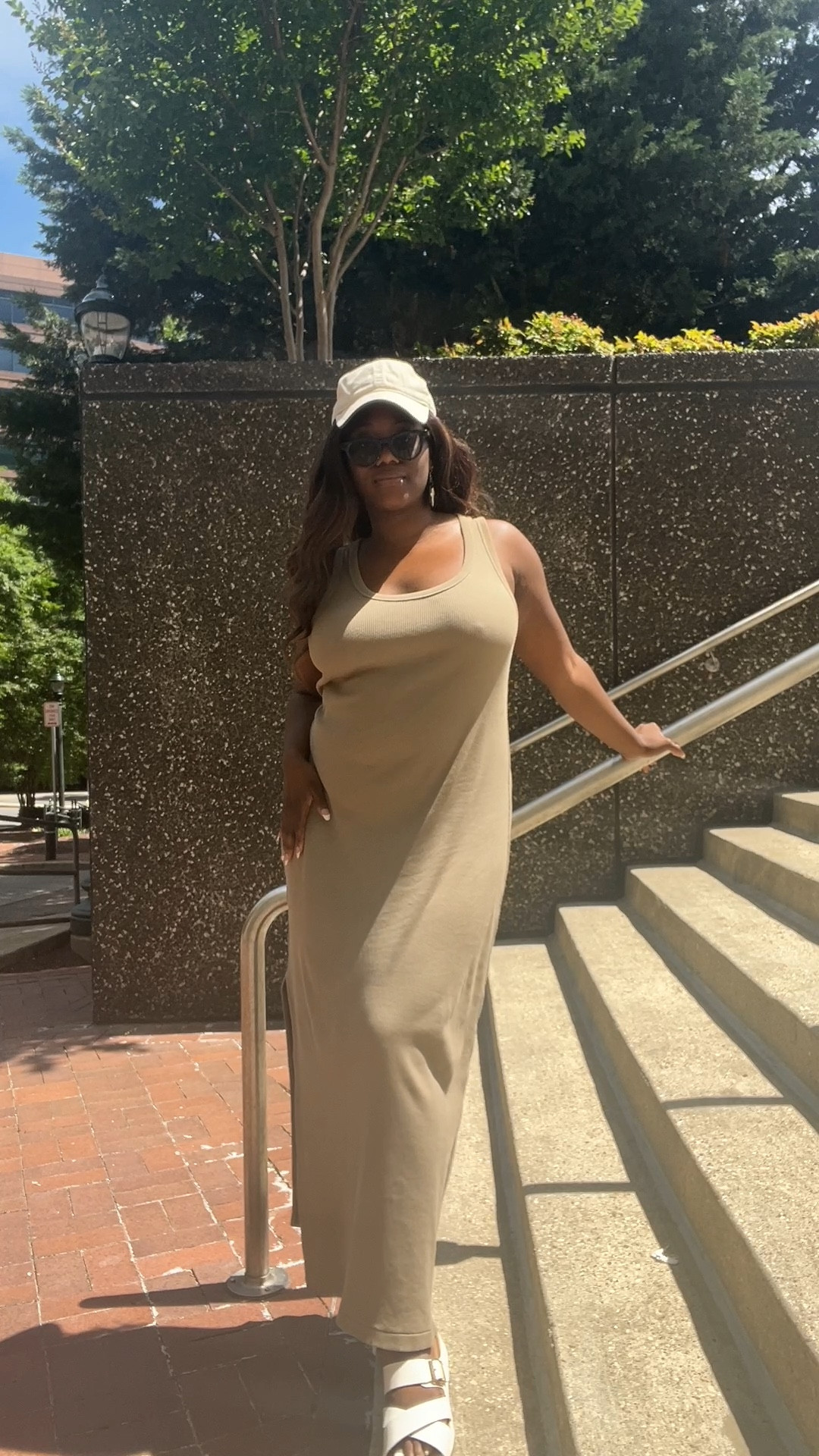 Perfect errand outfit! $20 Target dress ribbed PCOS belly bloat friendly maxi 
Comfortable white summer sandals with Arch support 
Ray-Ban Meta Smart Glasses with Prescription and Transition lenses sunglasses 

#LTKStyleTip #LTKVideo #LTKFindsUnder50