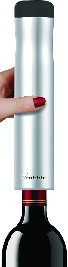 Rabbit Automatic Electric Corkscrew Wine Bottle Opener, One Size, Silver | Amazon (US)