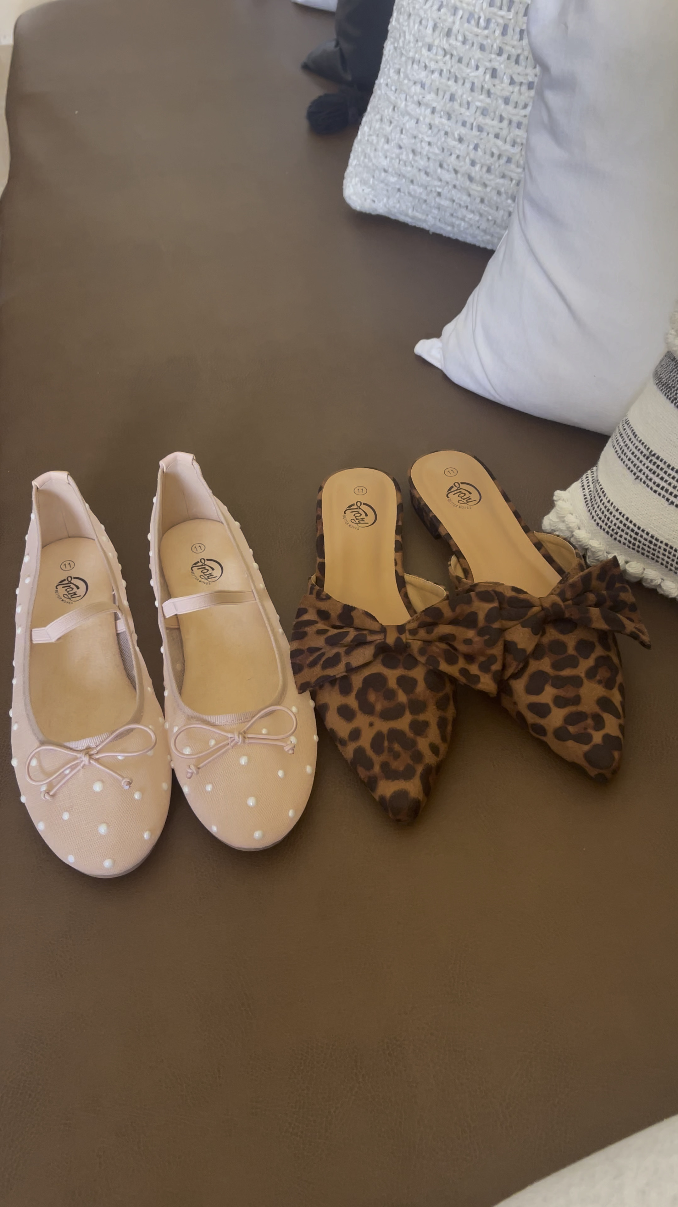 Amazon shoe finds you’ll love! These mesh ballet flats with pearl details are so precious, and these leopard bow mules are perfect for workwear outfits. My true size 11 fits perfectly! 

#LTKOver40 #LTKShoeCrush #LTKFindsUnder50