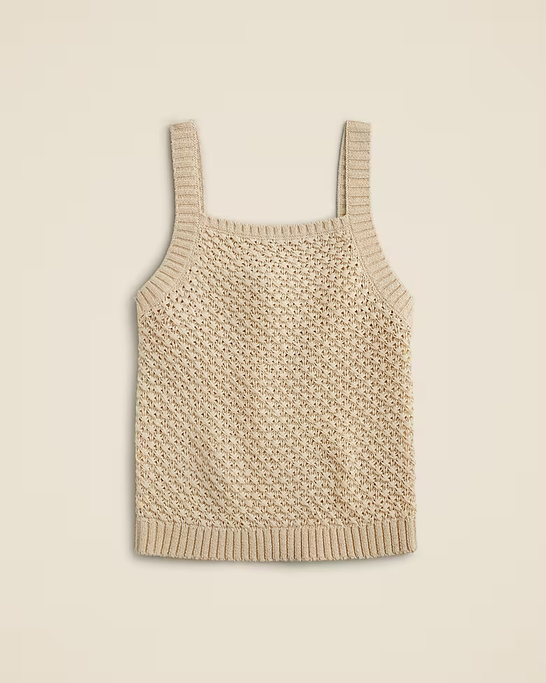 Basket-stitch sweater-tank | J. Crew US