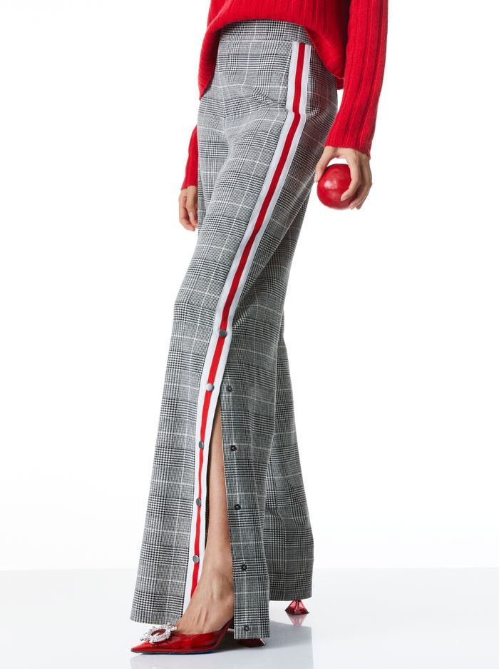 MARICRUZ SIDE SNAP WIDE LEG PANT | Alice + Olivia