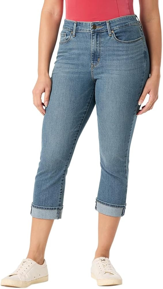 Levi Strauss Signature Gold Women's Mid-Rise Slim Fit Capris Stretch Denim (Also Available in Plu... | Amazon (US)
