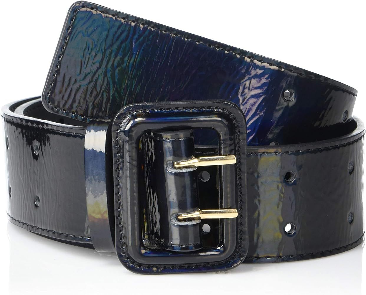 The Drop Women's @lisadnyc Patent Faux Leather Wide Belt | Amazon (US)
