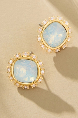 Round Crystal Stud Earrings | Anthropologie (US)