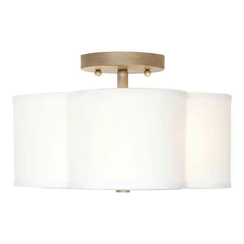 Tangela Unique/Statement Geometric Semi Flush Mount | Wayfair North America