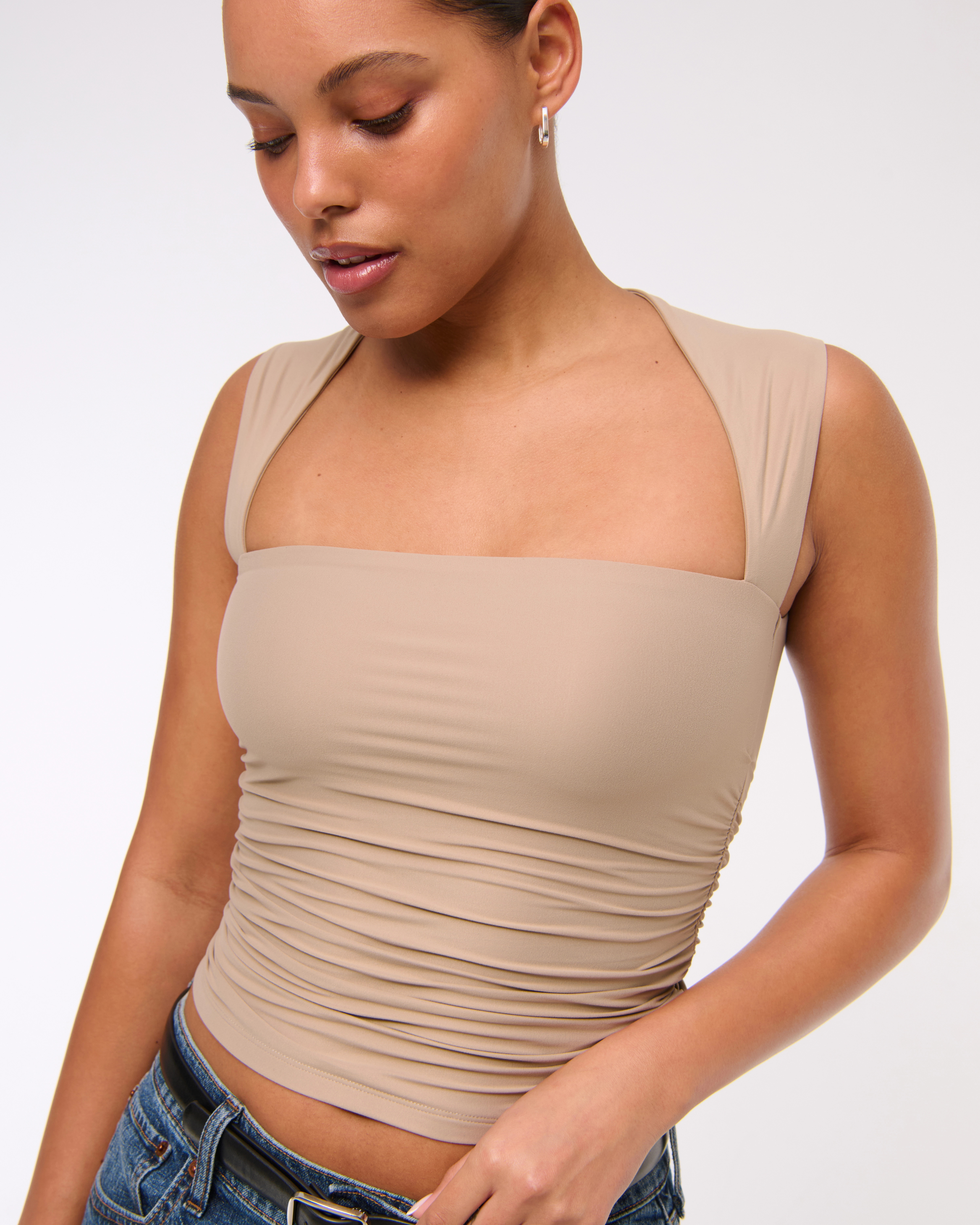 The A&F Ava Soft Matte Seamless Top | Abercrombie & Fitch (US)