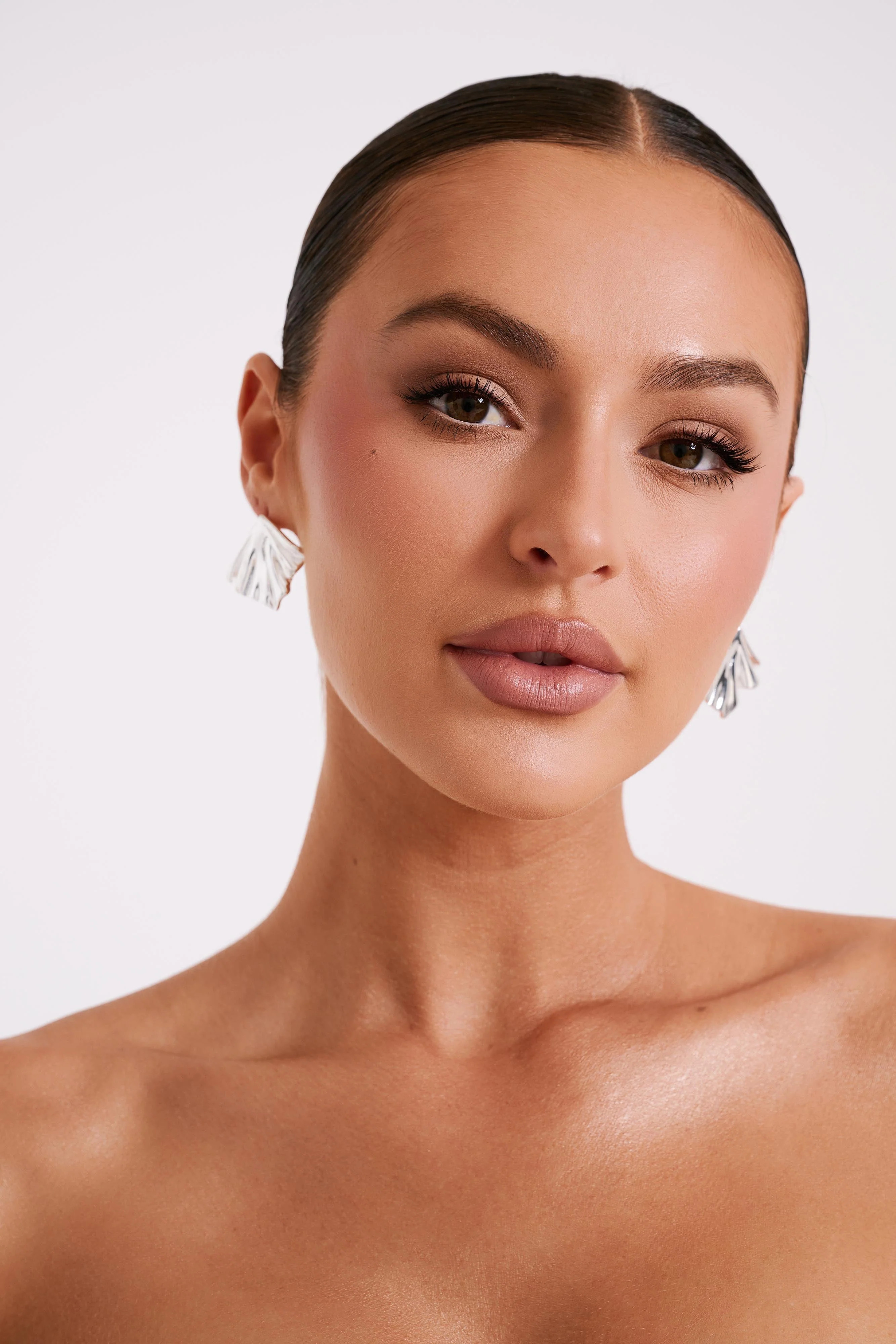 Willa Draped Earrings - Silver | MESHKI US