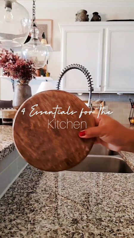 Kitchen Essentials ✨️ Small wood pedestal to warm up a white kitchen, amber glass soap dispenser, bamboo dish brush, and this stainless steel in sink drying basket are my forever go-to favs.✨️🫶🏽

#LTKVideo #LTKhome #LTKfindsunder50