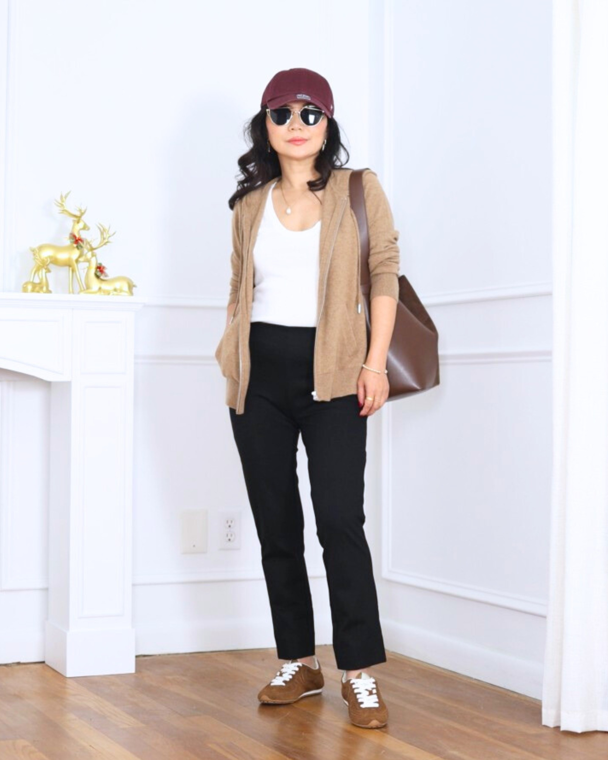 Off-duty but still put together — this zip-up hoodie and bootcut pants from Quince with sneakers and a cap is my kind of everyday uniform. Comfortable, effortless, and perfect for busy days when style needs to feel easy. I’m 5’2, wearing size XS.

#LTKPetite #LTKootd #LTKOver40