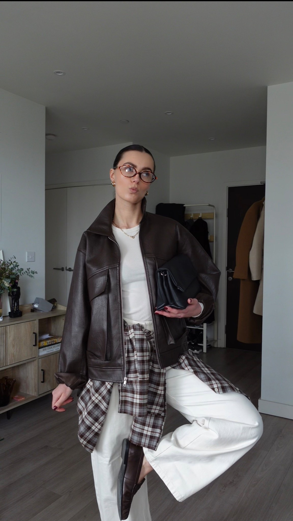 White jeans, leather jacket and crochet shirt

#LTKspring #LTKuk #LTKeurope