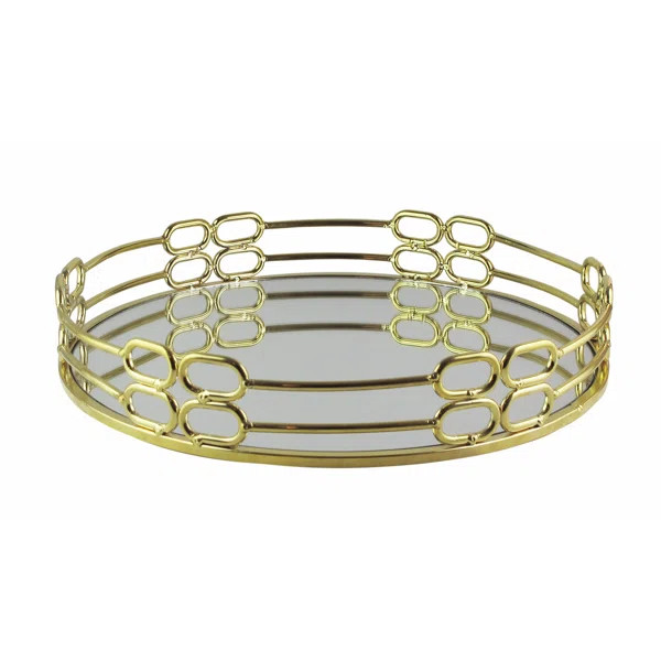 Manders Metal and Mirror Vanity Tray | Wayfair North America