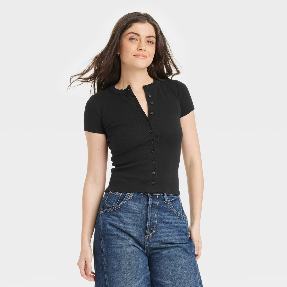 Women's Short Sleeve Button-Down T-Shirt - Universal Thread™ | Target