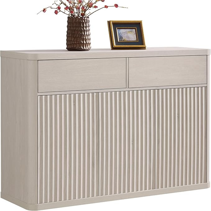 SICOTAS Armario de buffet con almacenamiento – Armario de almacenamiento con puertas y estantes... | Amazon (US)