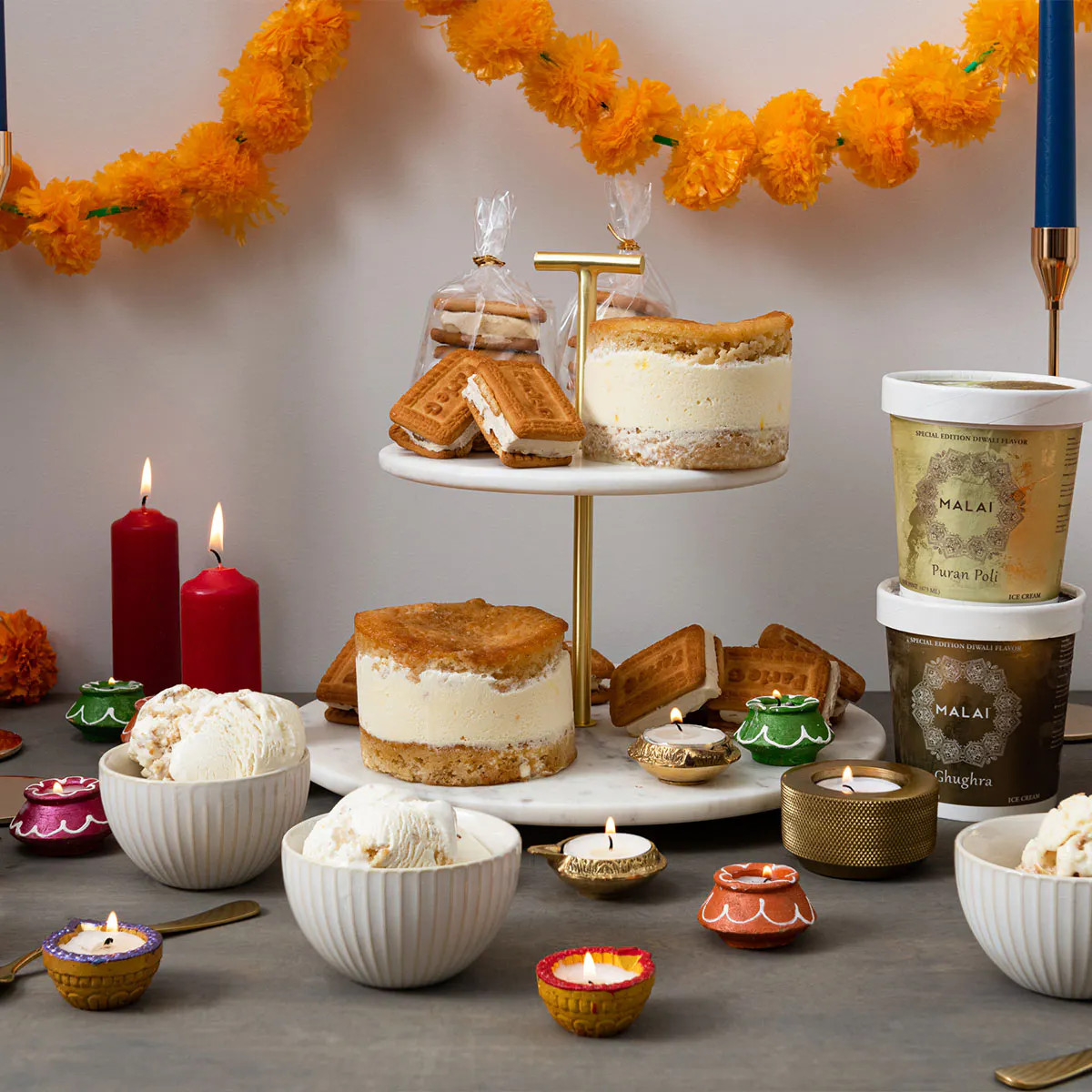 Diwali Ice Cream Celebration Pack for 8-10 | Goldbelly