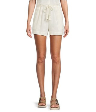 Cloth & Stone Drawcord Knit Stripe Print Mid Rise Coordinating Shorts | Dillard's | Dillard's