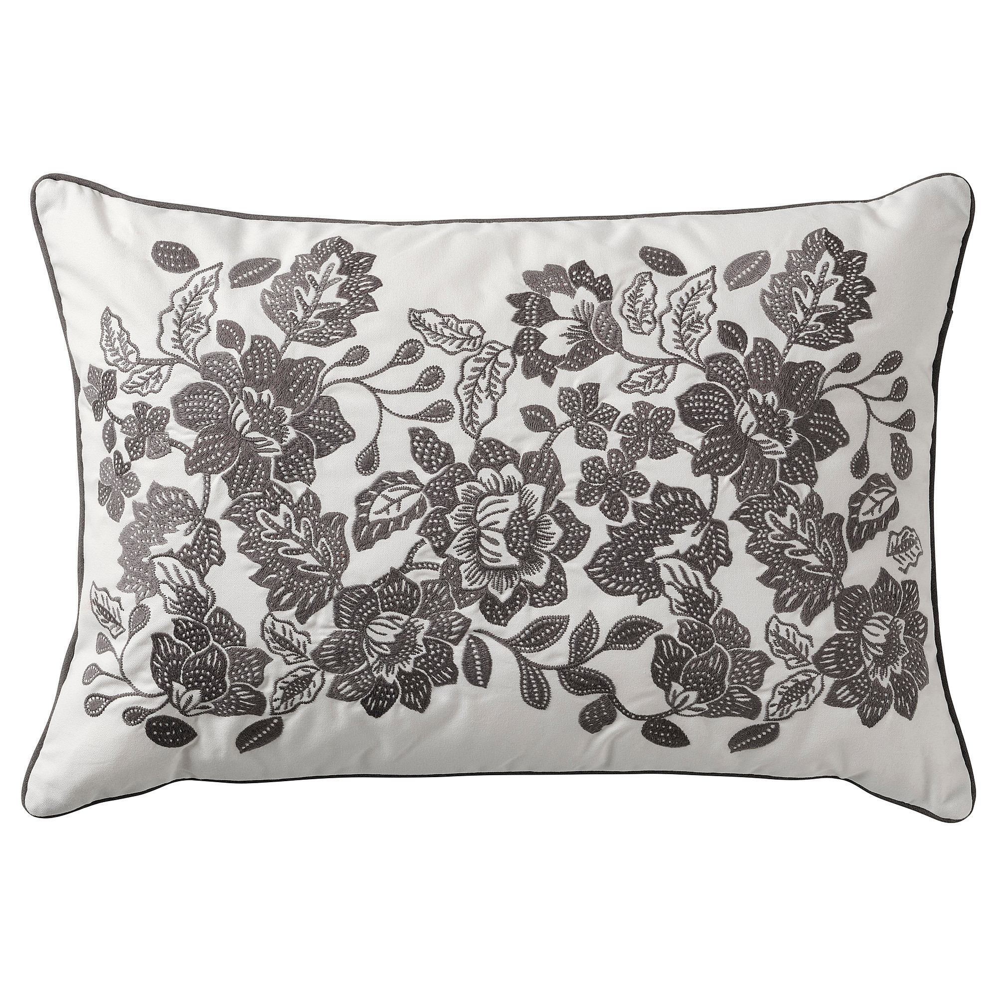 SKUGGNÄVA Cushion, white/gray, 16x23 " | IKEA US