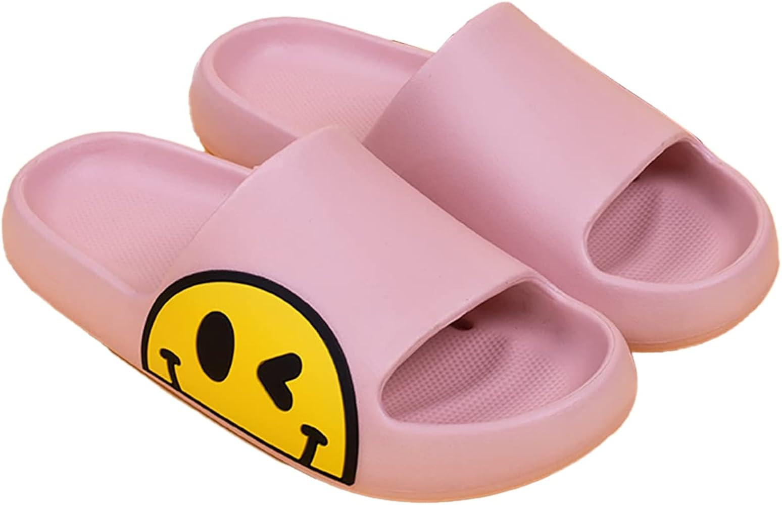 Smile Face Slippers for women and Men, Smiley Slides Open Toe, Cloud Slides Comfy Anti-Slip Pillo... | Amazon (US)