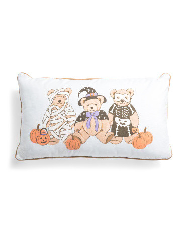 14x24 Teddy Halloween Trio Pillow | TJ Maxx