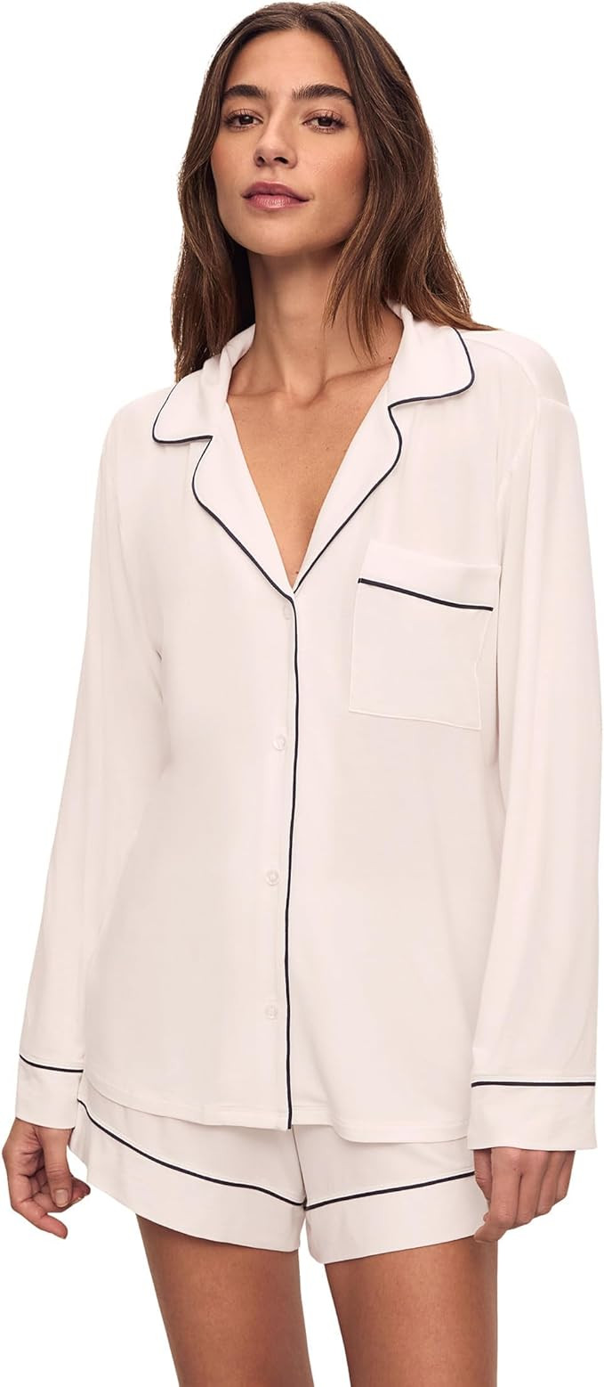 Eberjey womens Gisele Long Sleeve Top & Short Pj Set | Amazon (US)