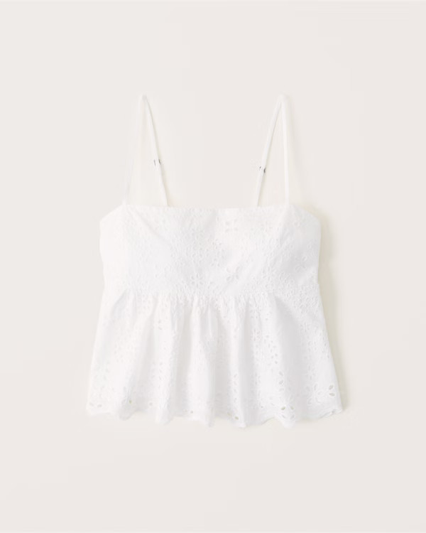 Squareneck Trapeze Cami | Abercrombie & Fitch (US)