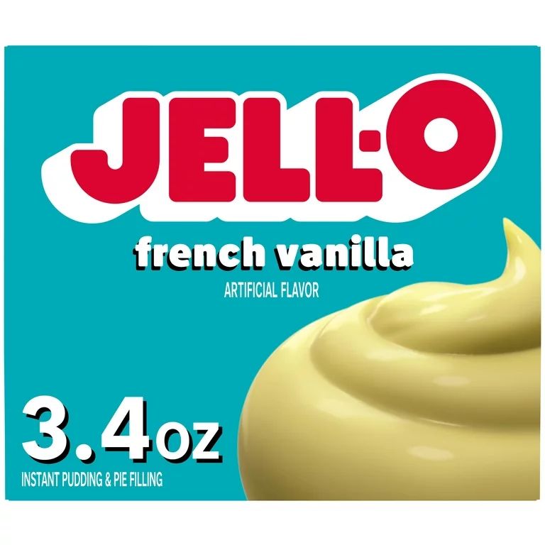 Jell-O French Vanilla Artificially Flavored Instant Pudding & Pie Filling Mix, 3.4 oz Box | Walmart (US)
