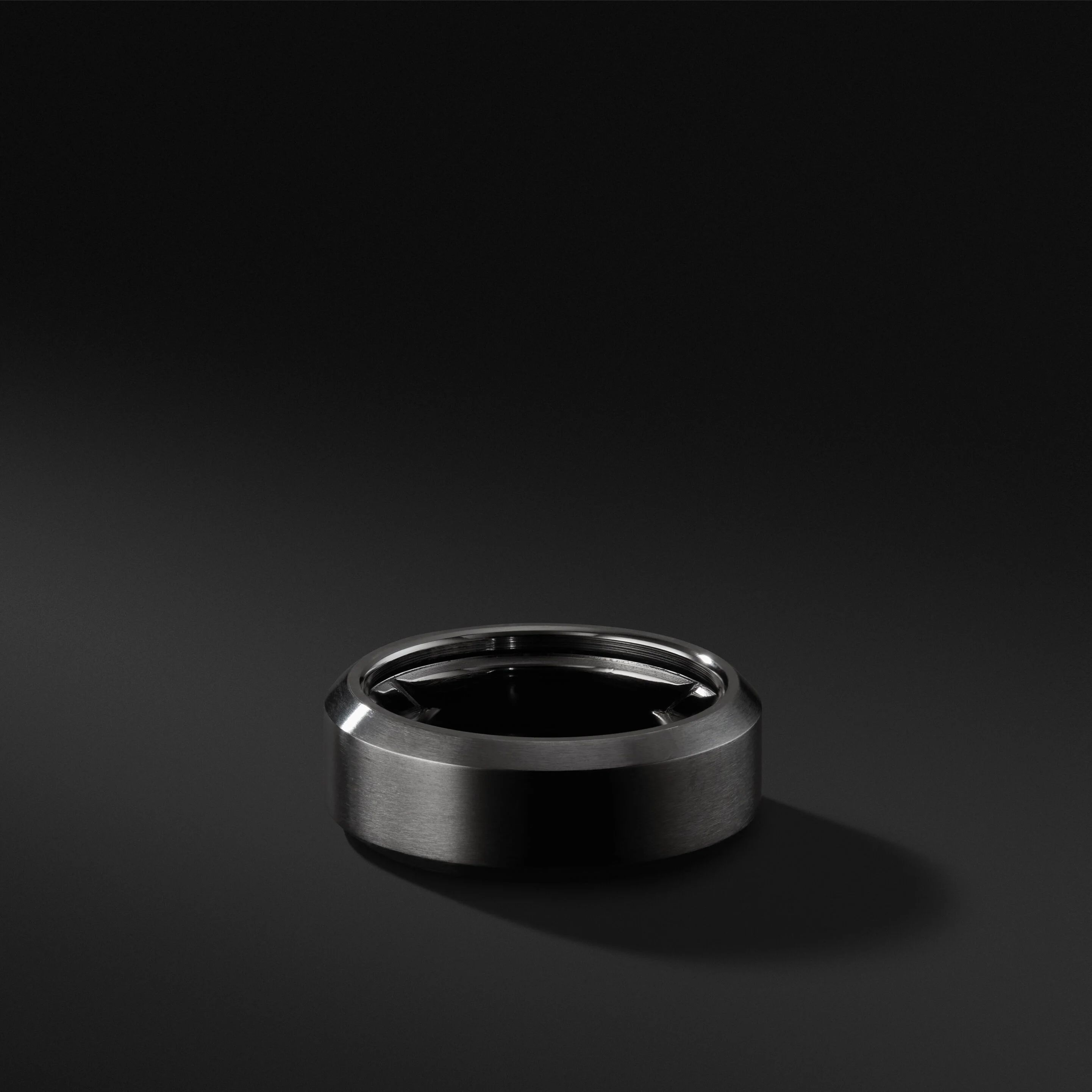 Streamline® Beveled Band Ring in Black Titanium | David Yurman