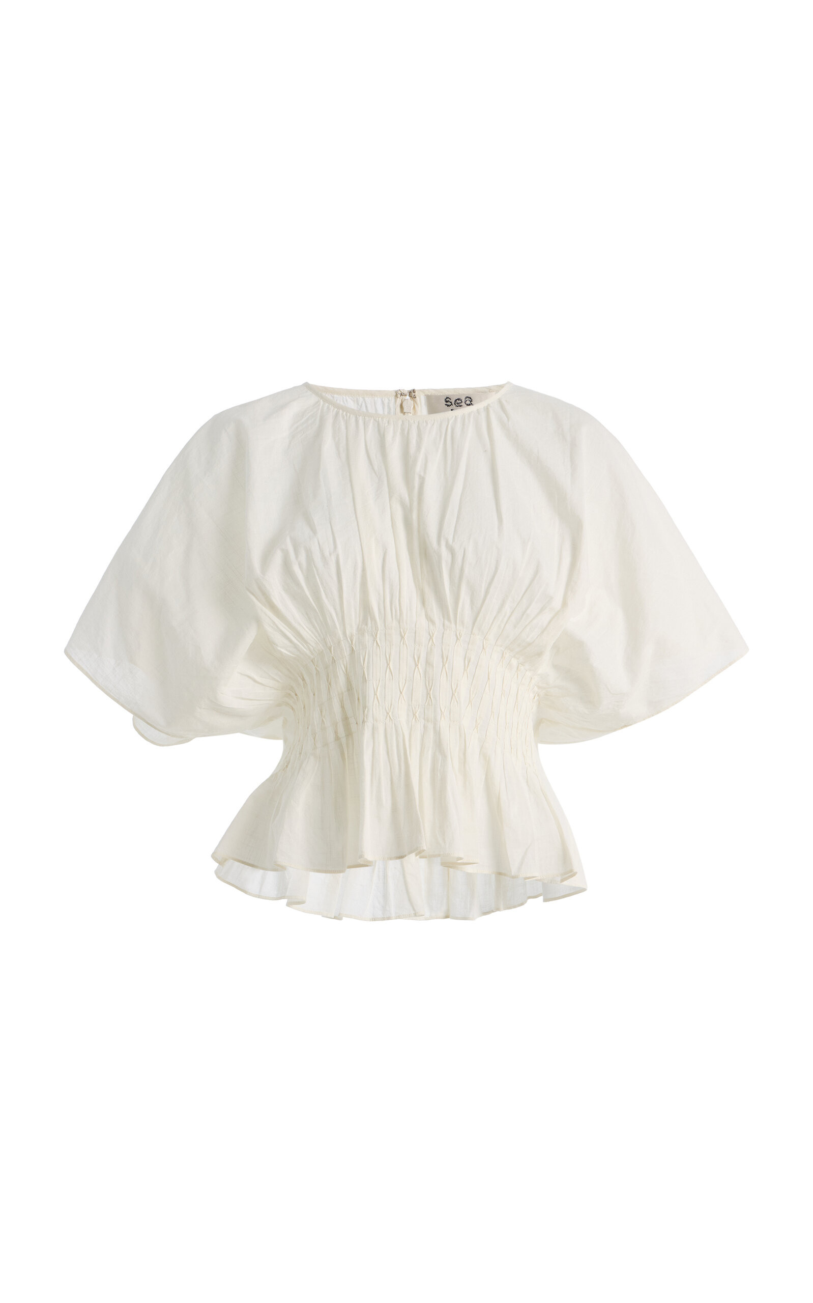 Violet Gathered Ramie Top | Moda Operandi (Global)