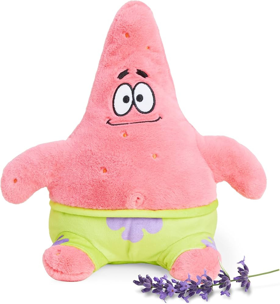 warmies x Spongebob Squarepants - Microwavable & Weighted Stuffed Animals, Patrick Star - Heated ... | Amazon (US)