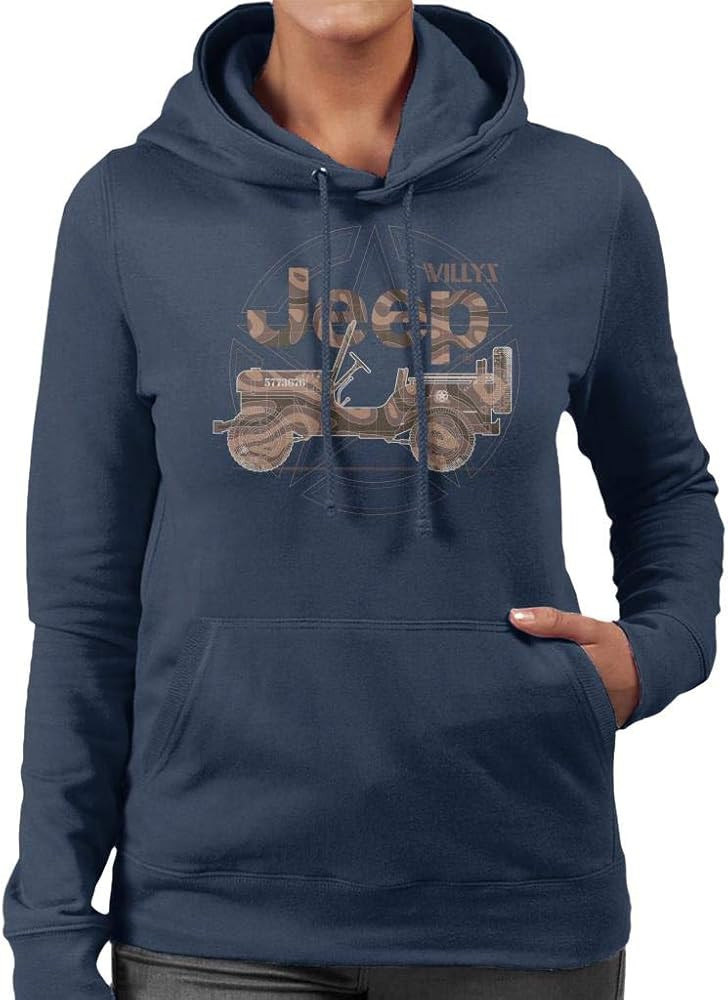 Jeep Willys MA Star Women's Hooded Sweatshirt | Amazon (US)