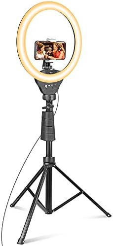 UBeesize 12’’ Ring Light with Tripod, Selfie Ring Light with 62’’ Tripod Stand, Light Rin... | Amazon (US)